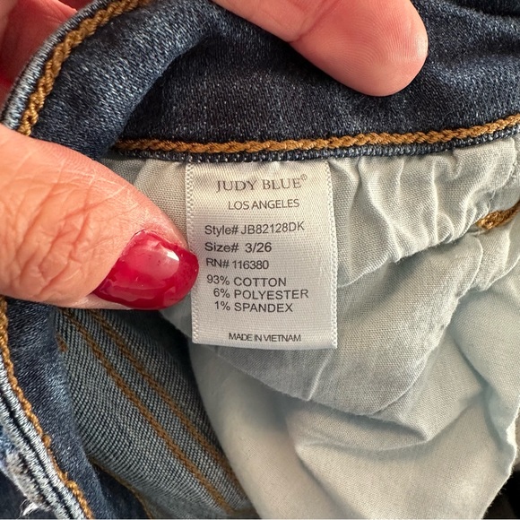 Judy Blue Medium Wash Slim Fit Straight Leg Ankle Jeans Women’s Size 26 - Picture 13 of 13